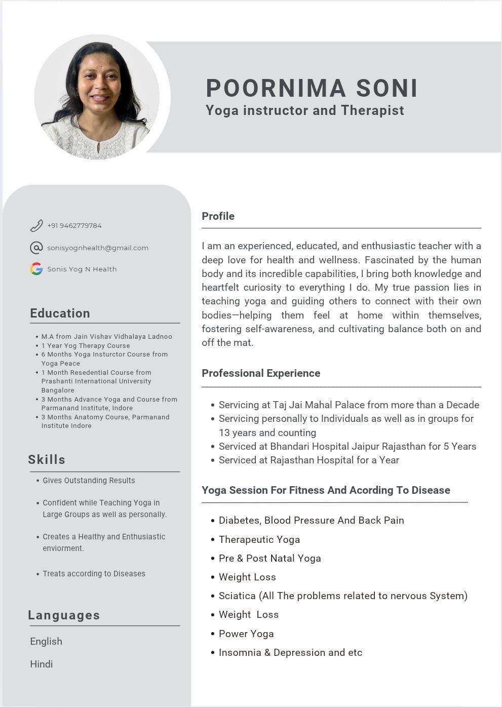 Yoga Instructor in Jaipur